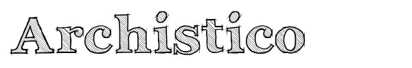 Archistico font preview